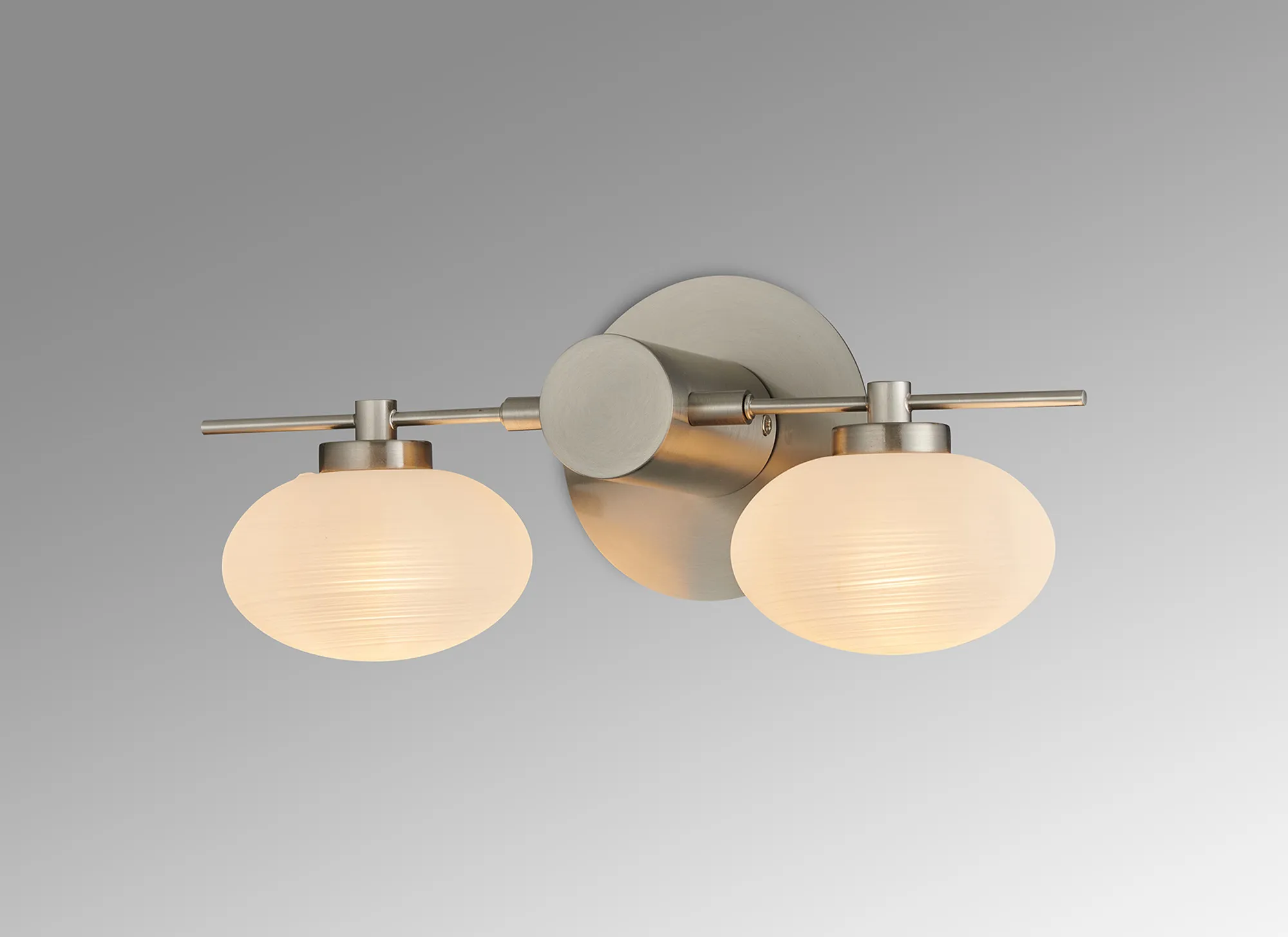 Addie Satin Nickel Wall Lights Deco Armed Wall Lights Addie Satin Nickel Wall Lights Deco Armed Wall Lights